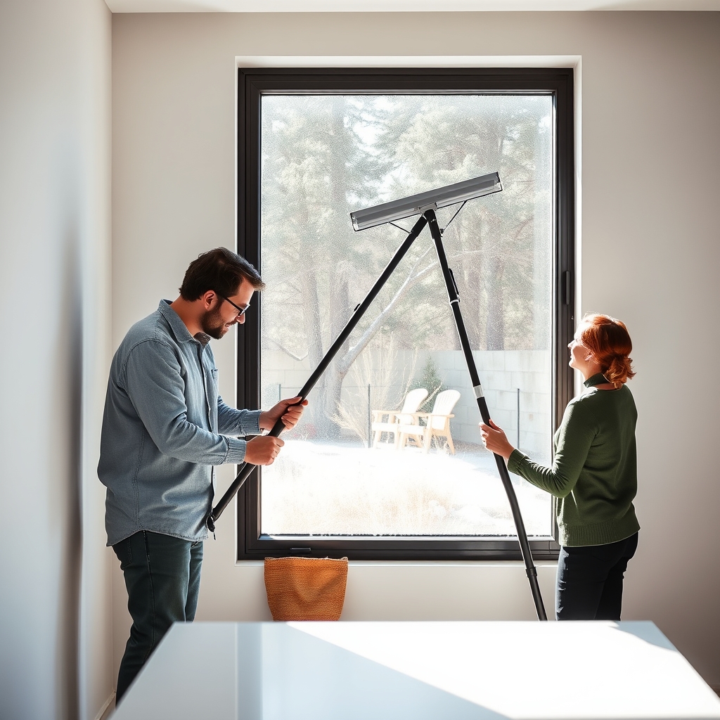 Window cleaning equipment and clean windows